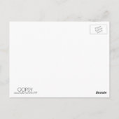 Carte Postale Coeurs pleins de citation d'amour (Dos)