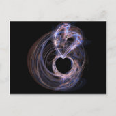 Carte Postale Coeurs pourpres (Devant)