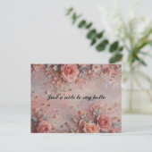 Carte Postale Cœurs romantiques et fleurs (Debout devant)