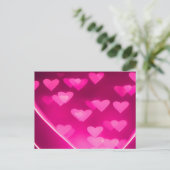 Carte postale Coeurs roses cassés (Debout devant)