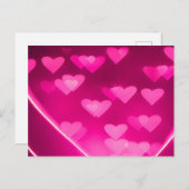 Carte postale Coeurs roses cassés (Devant / Derrière)