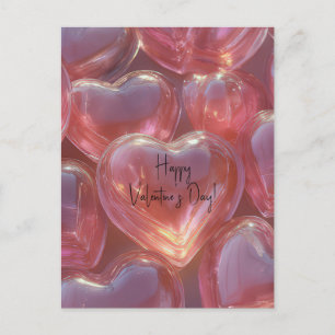 Carte Postale Coeurs roses de la Saint-Valentin