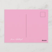 Carte Postale Cœurs roses et blancs Vous manquant (Dos)