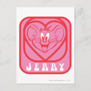 Carte Postale Coeurs roses Jerry