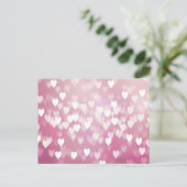 Carte Postale Coeurs roses mignons (Debout devant)