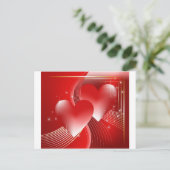 Carte Postale Cœurs Rouges (Debout devant)