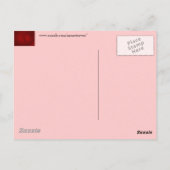 Carte Postale Coeurs rouges du sang (Dos)