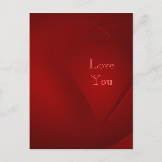 Carte Postale Coeurs rouges du sang (Devant)