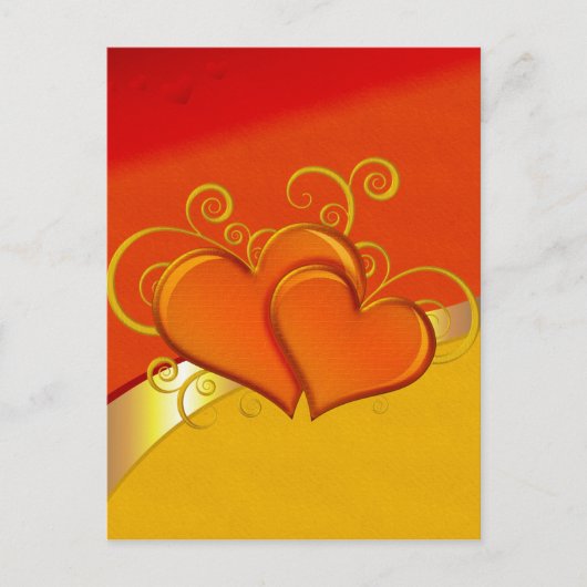 Carte Postale Coeurs rustiques (Devant)