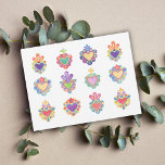 Carte Postale COEURS SACRÉS, COULEUR D'EAU, mexique, folle mexic<br><div class="desc">COEURS SACRÉS,  COULEUR D'EAU,  mexique,  folle mexicaine,  artisanat mexicain,  coeur mexicain,  catholique,  croix,  coeurs,  coeur aquarelle, </div>