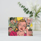 Carte Postale Coeurs solitaires (Debout devant)