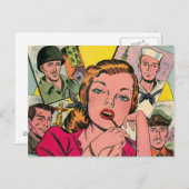 Carte Postale Coeurs solitaires (Devant / Derrière)