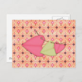 Carte Postale Coeurs sur une chaîne (Devant / Derrière)