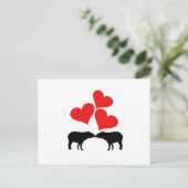 Carte Postale Cœurs & Tapirs (Debout devant)
