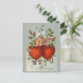 Carte Postale Coeurs vintages de Valentine (Debout devant)