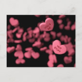 Carte Postale Coeurs volants (Devant)