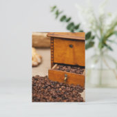 Carte Postale Coffe-Café d'époque/Broyeur (Debout devant)