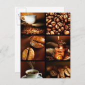 Carte Postale Coffee Collage 2 (Devant / Derrière)