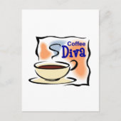 Carte Postale Coffee Diva (Devant)