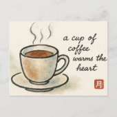 Carte Postale Coffee Etegami Postcard (Devant)