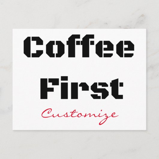 Carte Postale Coffee First Thunder_Cove (Devant)