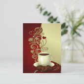 Carte Postale Coffee lover moderne (Debout devant)