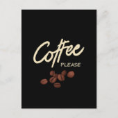 Carte Postale Coffee Please Coffee Lover (Devant)