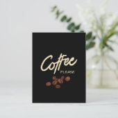 Carte Postale Coffee Please Coffee Lover (Debout devant)
