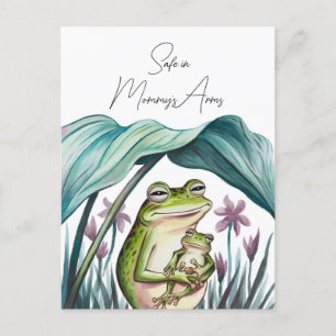 Carte Postale Coffre-fort dans les bras de maman