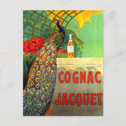Carte Postale Cognac Jacquet Affiche publicitaire Vintage (Devant)