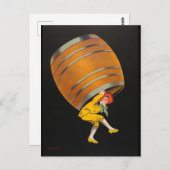 Carte Postale Cognac Pellisson, publicité vintage, 1907, (Devant / Derrière)