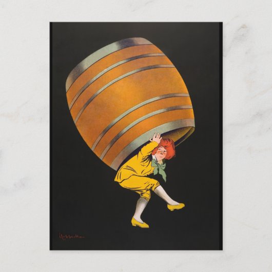 Carte Postale Cognac Pellisson, publicité vintage, 1907, (Devant)