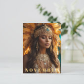 Carte Postale *~* Coiffe de NOVEMBRE AP53 Topaze pierre de naiss (Debout devant)