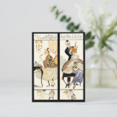 CARTE POSTALE COIFFEUR ,SALON DE BEAUTÉ DE MODE ARTISTE MAQUILLE (Debout devant)