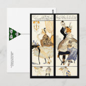 CARTE POSTALE COIFFEUR ,SALON DE BEAUTÉ DE MODE ARTISTE MAQUILLE (Devant / Derrière)