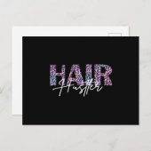 Carte Postale Coiffeuse Leo Coiffeuse Imprimer rose (Devant / Derrière)