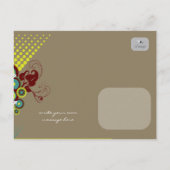 Carte Postale Coiffure Funky Bloom *02 Party Invitation Postcard (Dos)