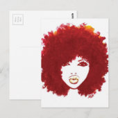 Carte Postale Coiffure naturelle (Devant / Derrière)