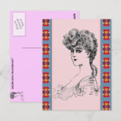 Carte Postale Coiffure vintage (Devant / Derrière)