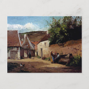 Carte Postale Coin du village par Camille Pissarro