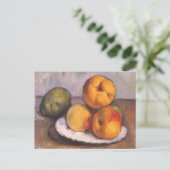Carte Postale coing, pommes, poires de Paul Cezanne (Debout devant)