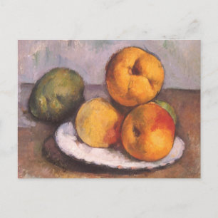 Carte Postale coing, pommes, poires de Paul Cezanne