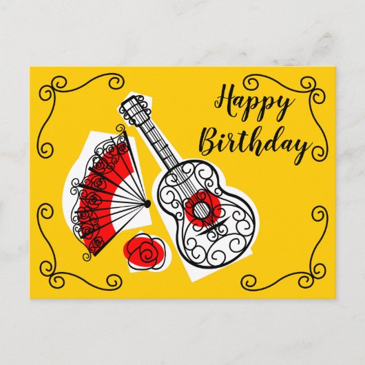Carte Postale Coins Souvenirs espagnols Anniversaire paysage (Devant)