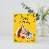 Carte Postale Coins Souvenirs espagnols Anniversaire vertical (Debout devant)