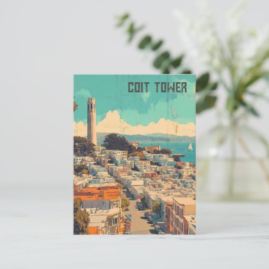 Carte Postale Coit Tower San Francisco (Debout devant)
