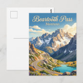 Carte Postale Col de Beartooth, Montana (Devant / Derrière)