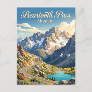 Carte Postale Col de Beartooth, Montana