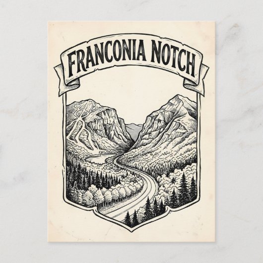 Carte Postale Col de Franconia (Devant)
