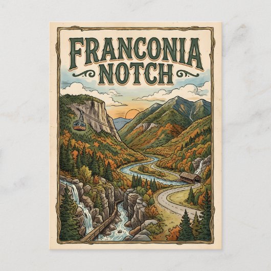 Carte Postale Col de Franconia (Devant)