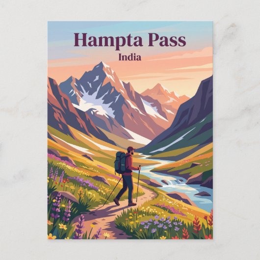 Carte Postale Col de Hampta Inde (Devant)